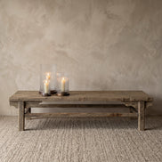 Atelier Real Antique Aged Wood Coffee Table