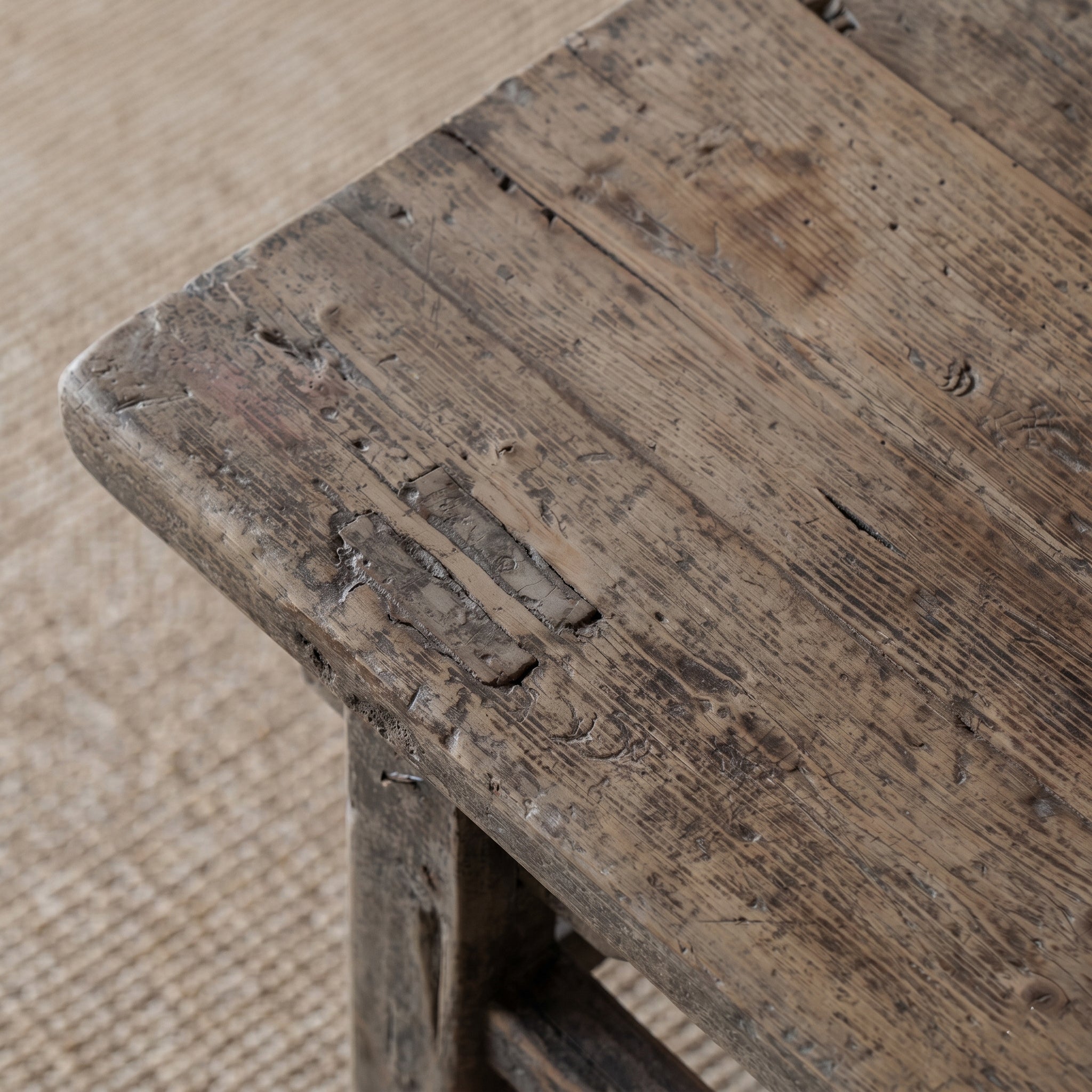 Atelier Real Antique Aged Wood Coffee Table
