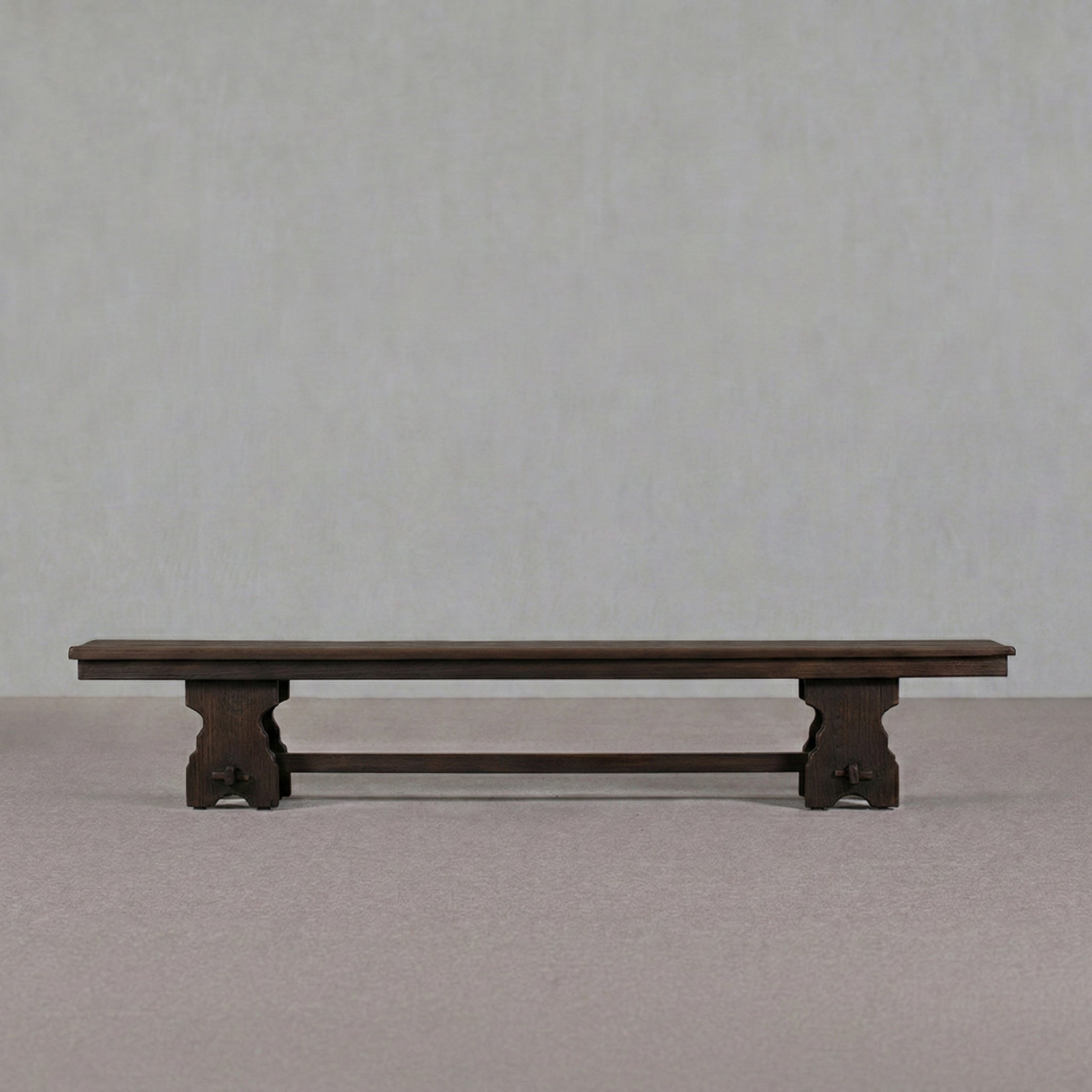 Rustic Real Antique Low Wooden Bench