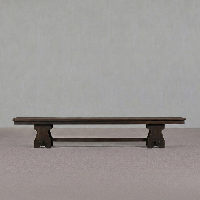 Rustic Real Antique Low Wooden Bench