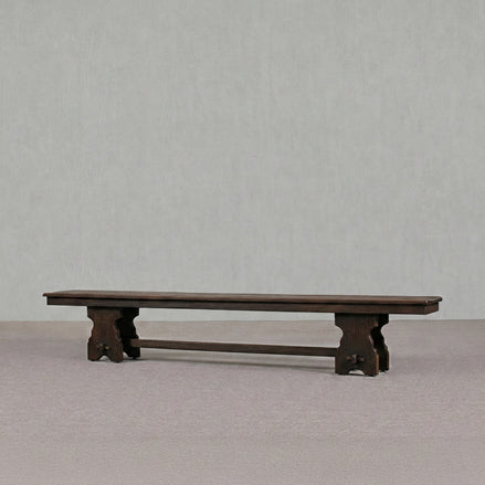 Rustic Real Antique Low Wooden Bench