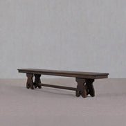 Rustic Real Antique Low Wooden Bench