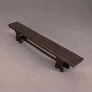 Rustic Real Antique Low Wooden Bench