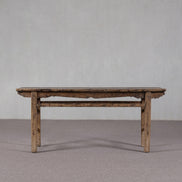Colonial Real Antique Aged Wood Console Table