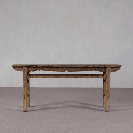 Colonial Real Antique Aged Wood Console Table