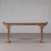 Zen Real Antique Aged Wood Hall Console Table