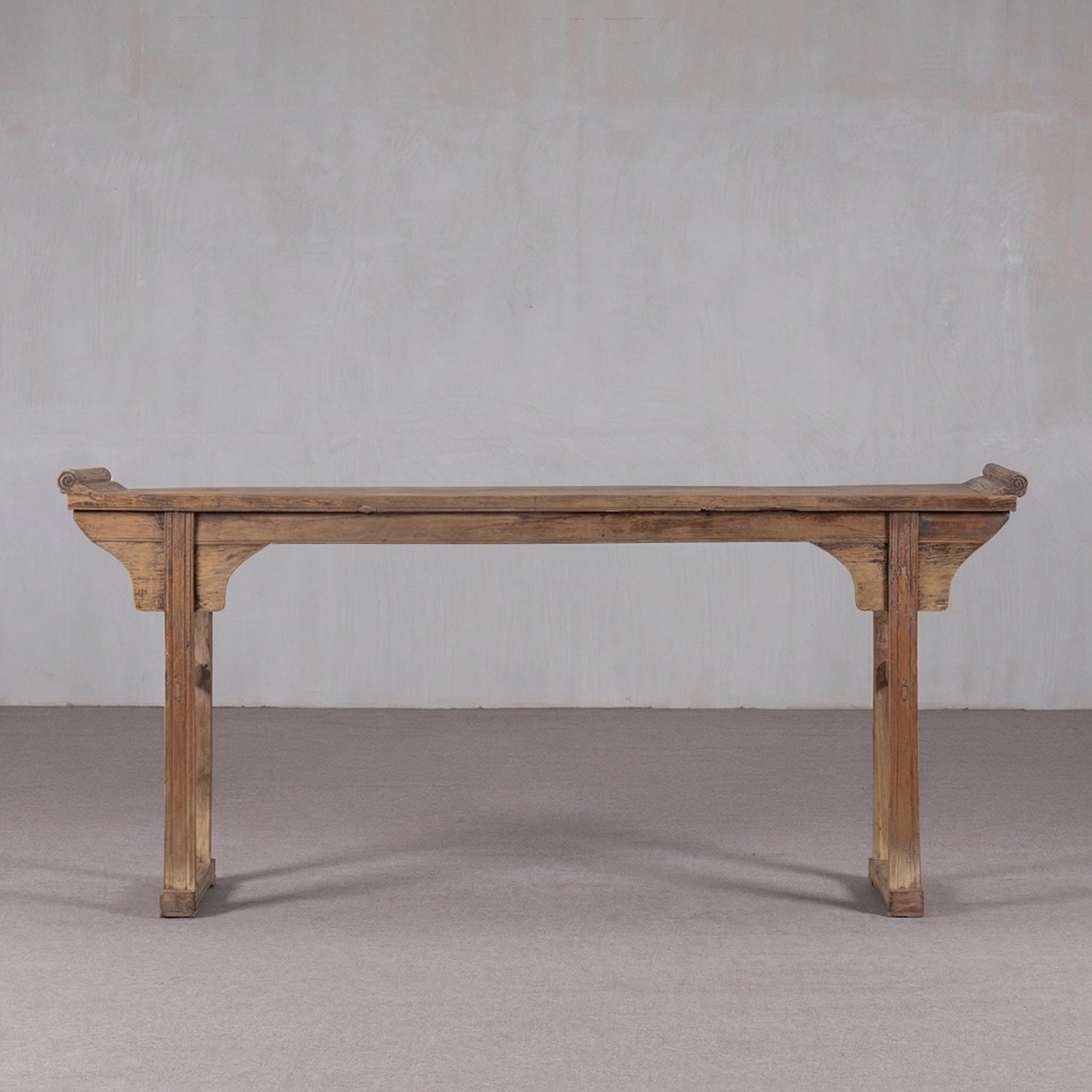 Zen Real Antique Aged Wood Hall Console Table