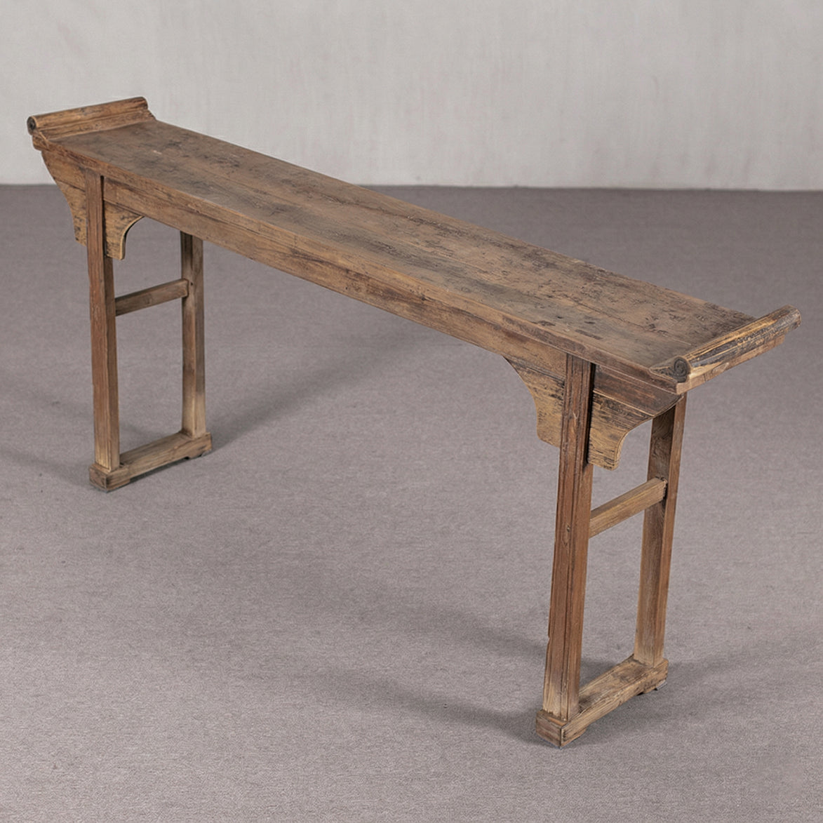 Zen Real Antique Aged Wood Hall Console Table
