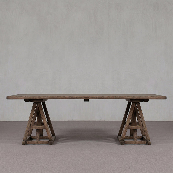 Colonial Real Antique Double A-Frame Long Dining Table