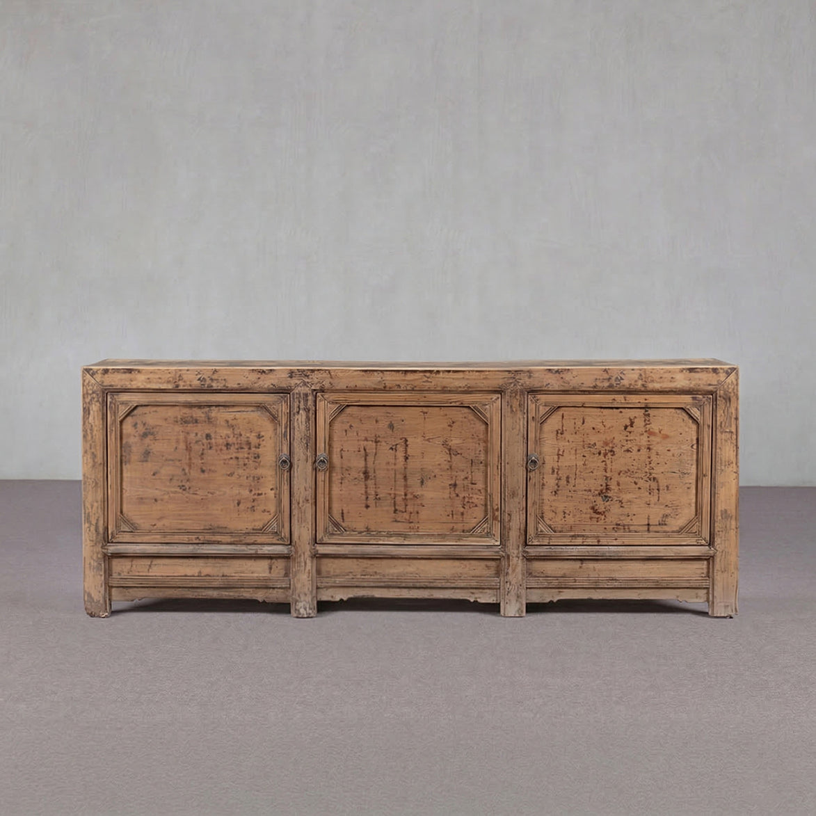 Bastide Distressed Elm Paneled Sideboard