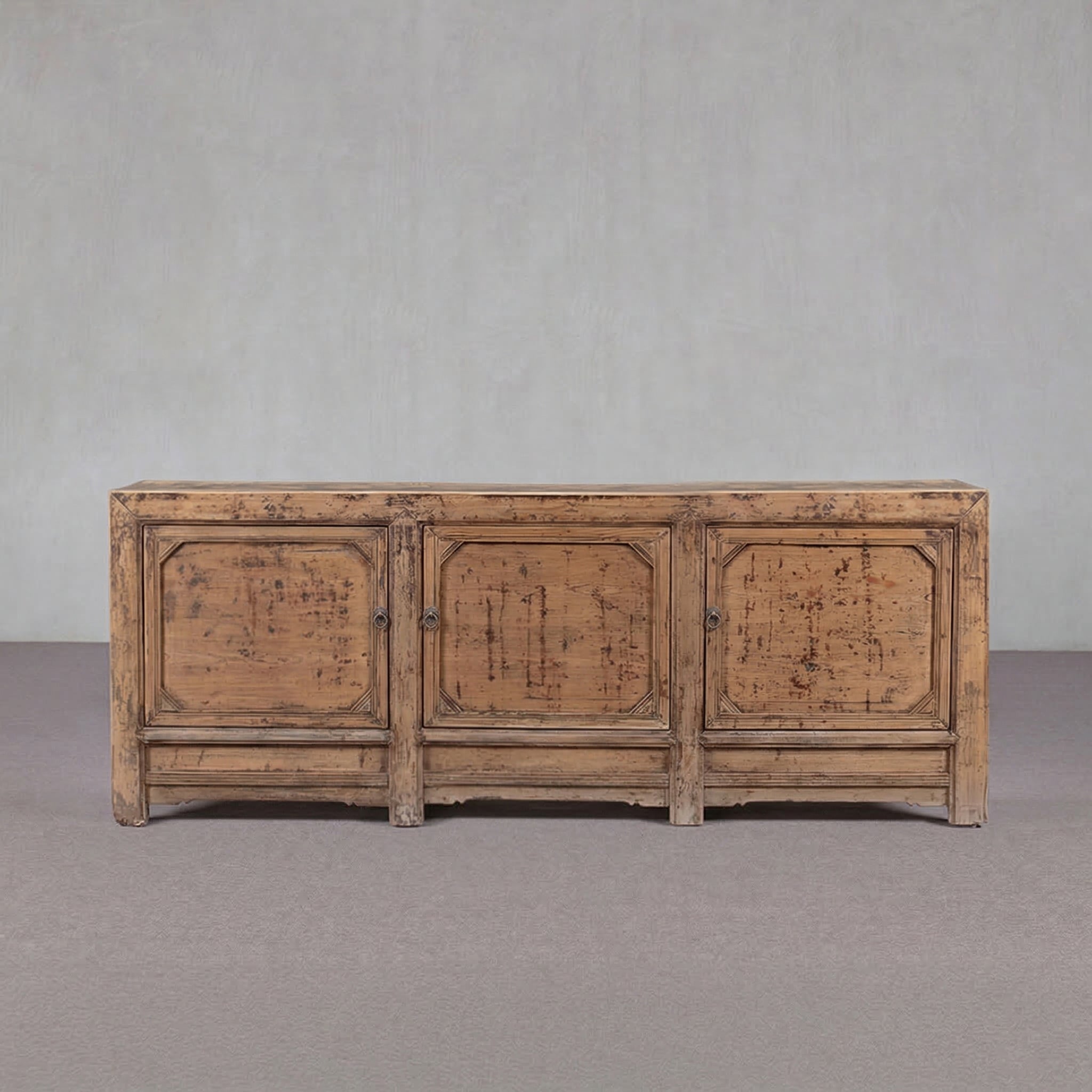 Bastide Distressed Elm Paneled Sideboard