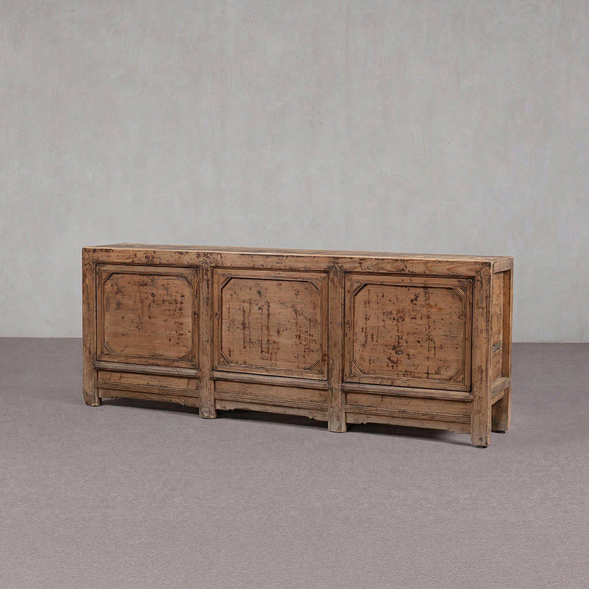 Bastide Distressed Elm Paneled Sideboard