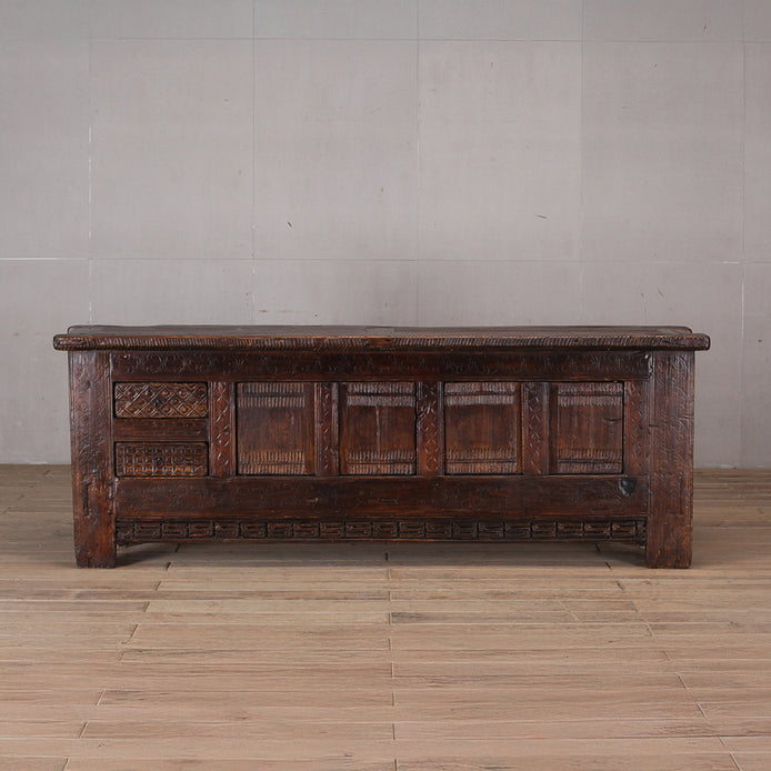 Heritage Carved Solid Wood Antique TV Unit