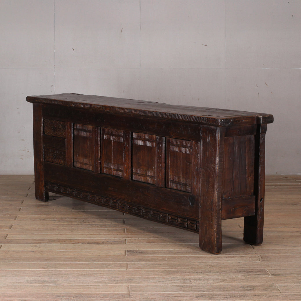 Heritage Carved Solid Wood Antique TV Unit