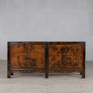 Provence Rustic Elm Long Media Antique Sideboard