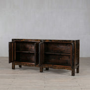 Provence Rustic Elm Long Media Antique Sideboard